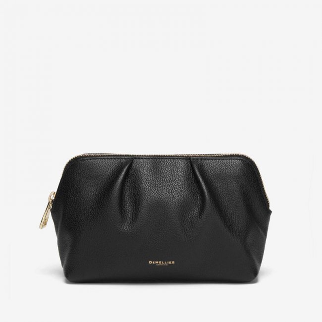 Demellier | The Portofino | Black Small Grain | Canada Outlet
