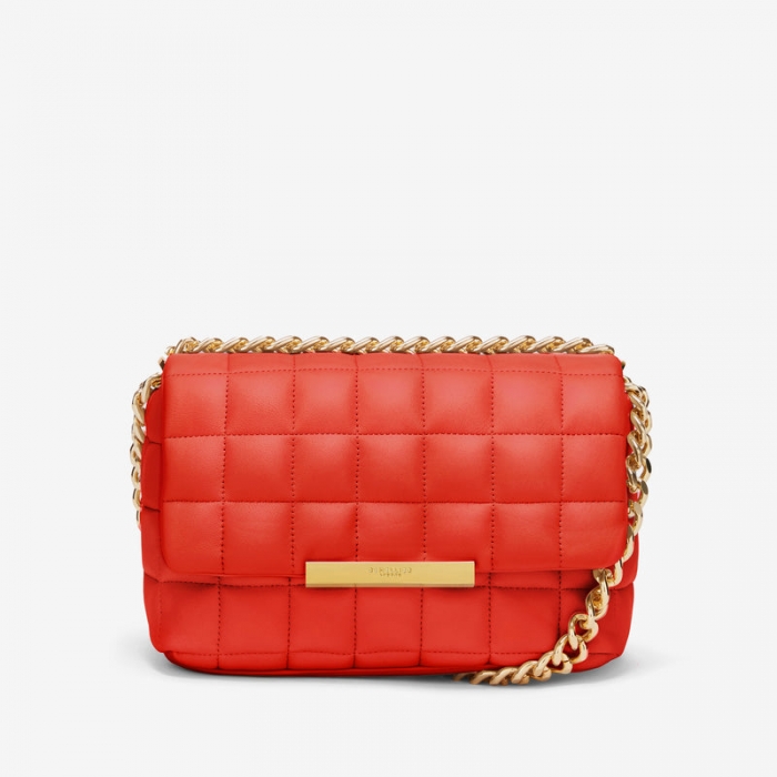 Demellier | The Phoenix | Poppy Red Smooth | Canada Outlet