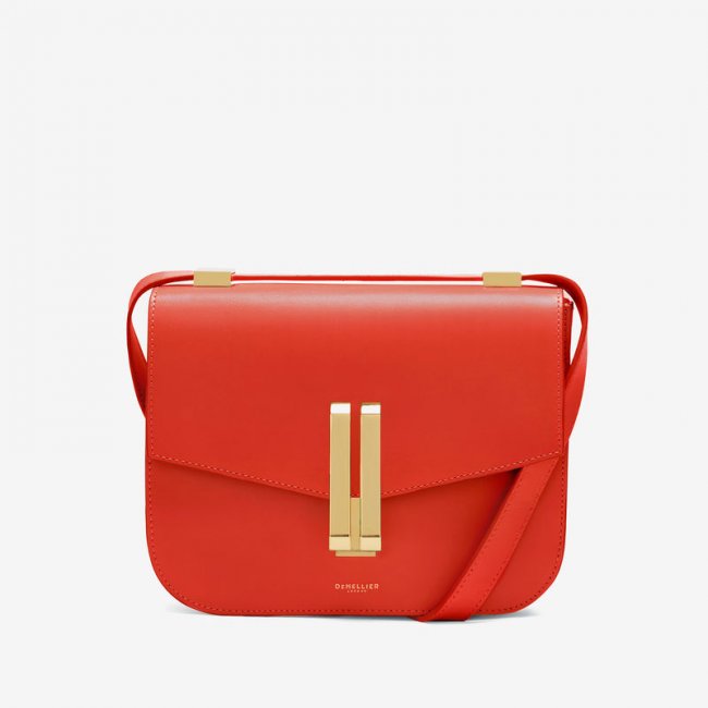 Demellier | The Vancouver | Poppy Red Smooth | Canada Outlet