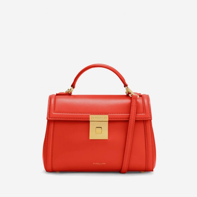 Demellier | The Paris | Poppy Red Smooth | Canada Outlet