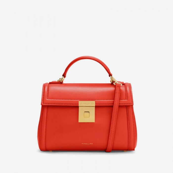 Demellier | The Paris | Poppy Red Smooth | Canada Outlet