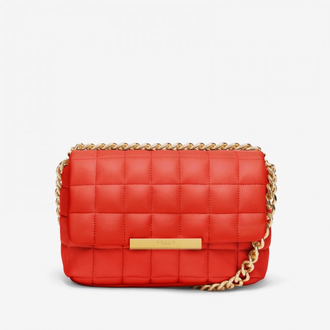 Demellier | The Phoenix | Poppy Red Smooth | Canada Outlet