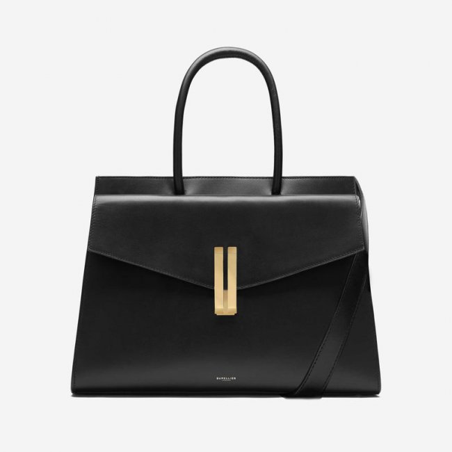 Demellier | The Maxi Montreal | Black Smooth | Canada Outlet