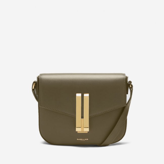 Demellier | The Small Vancouver | Olive Smooth | Canada Outlet