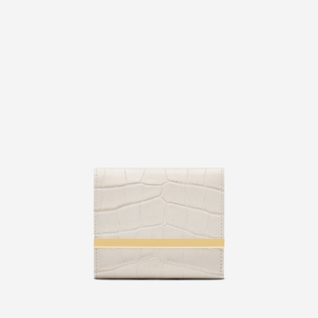 Demellier | The Mini Marais | Off-White Croc Effect | Canada Outlet