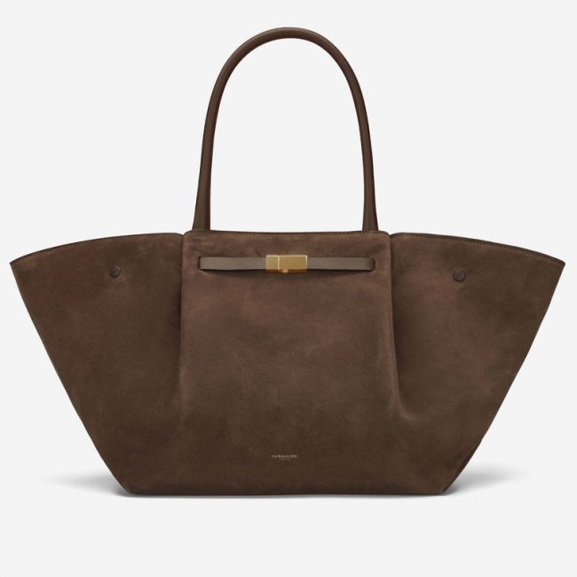 Demellier | The New York | Mocha Suede & Mocha Smooth | Canada Outlet
