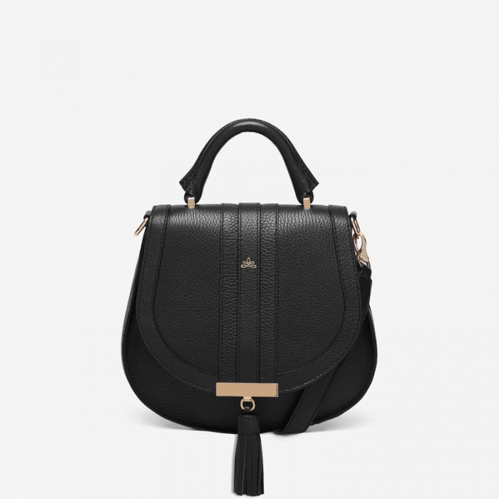Demellier | The Mini Venice | Black Grain | Canada Outlet
