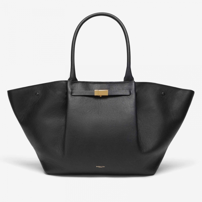 Demellier | The New York | Black Small Grain | Canada Outlet