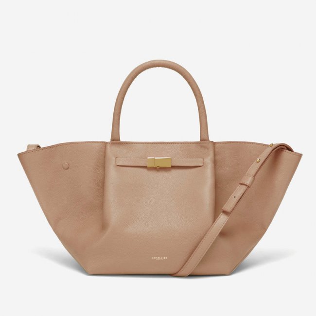 Demellier | The Midi New York | Light Tan Small Grain | Canada Outlet