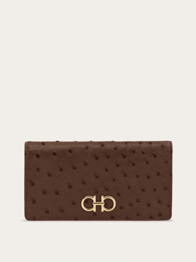 Ferragamo Women's Gancini Continental Wallet - Clay | Quick Ship!