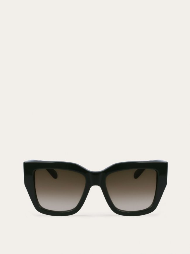 Ferragamo Women's Sunglasses - Dark Green | Quick Ship!