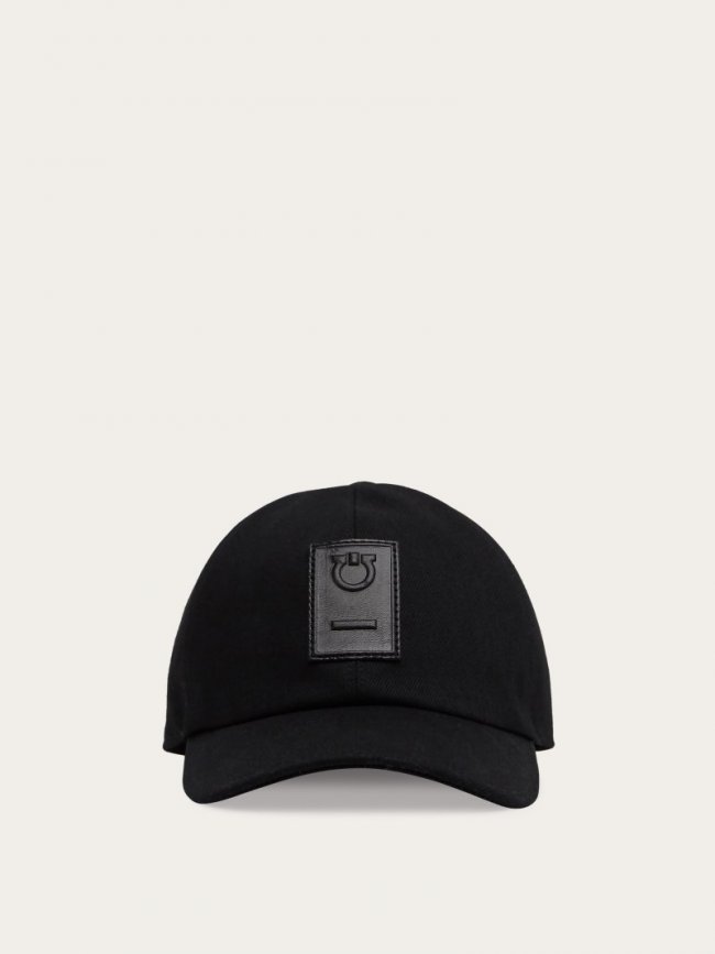 Ferragamo Men's Gancini Baseball Cap - Black | Quick Ship!
