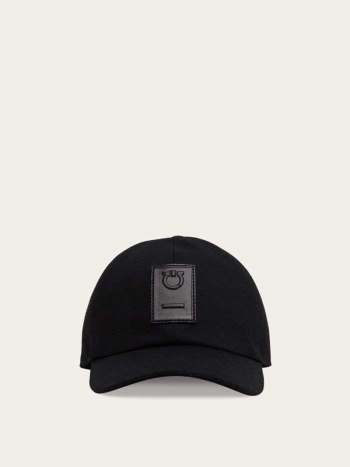 Ferragamo Men's Gancini Baseball Cap - Black | Quick Ship!
