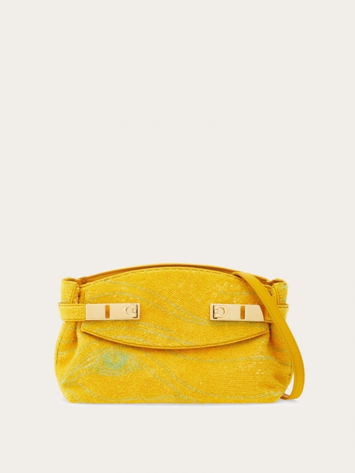 Ferragamo Women's Hug Soft Crossbody Bag With Sequins - Multicolor | Quick Ship!