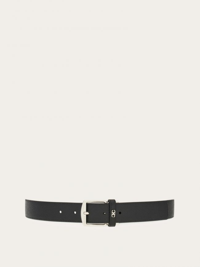 Ferragamo Men's Reversible And Adjustable Belt - Testa Di Moro/Black | Quick Ship!