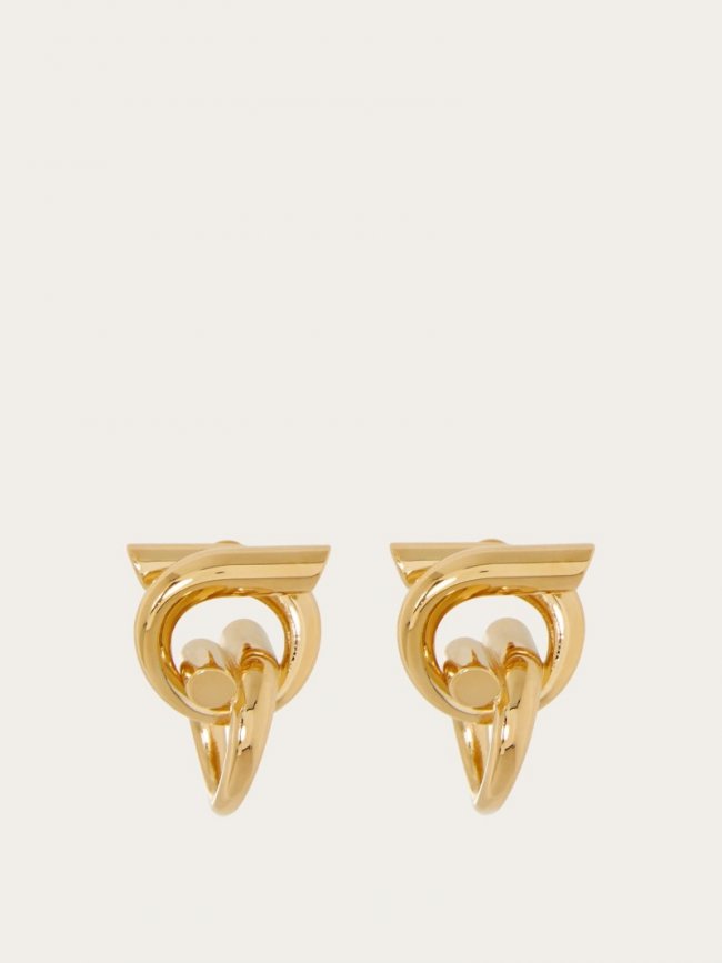 Ferragamo Women's Gancini Earrings - Gold | Quick Ship!