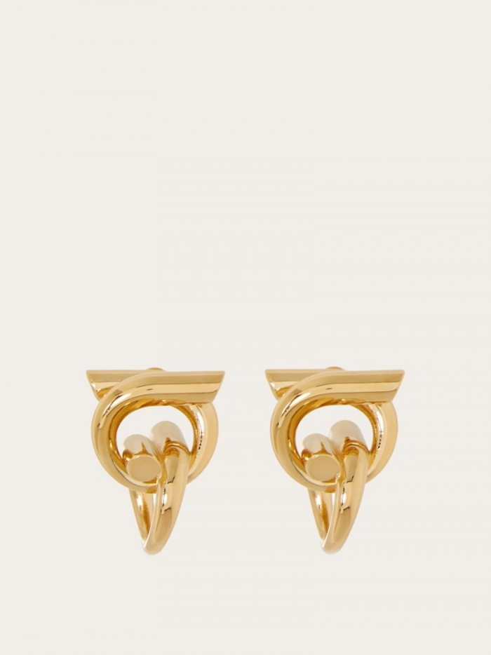 Ferragamo Women's Gancini Earrings - Gold | Quick Ship!