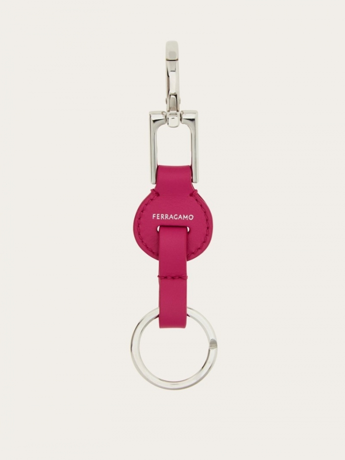 Ferragamo Women's Gancini Key Holder - Cerise Pink | Quick Ship!