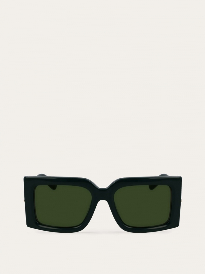Ferragamo Women's Sunglasses - Green | Quick Ship!