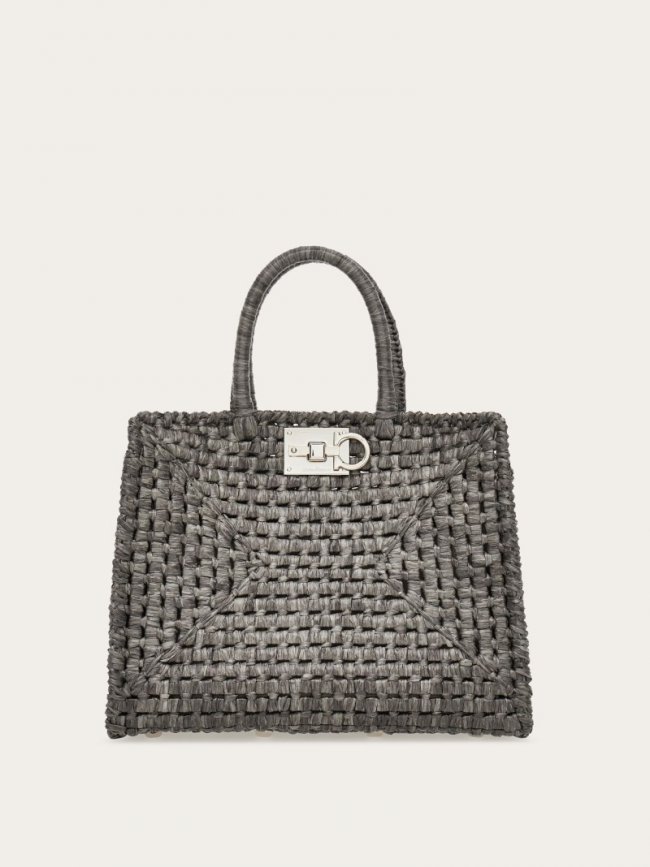 Ferragamo Women's Studio Box Bag - Anthracite | Quick Ship!