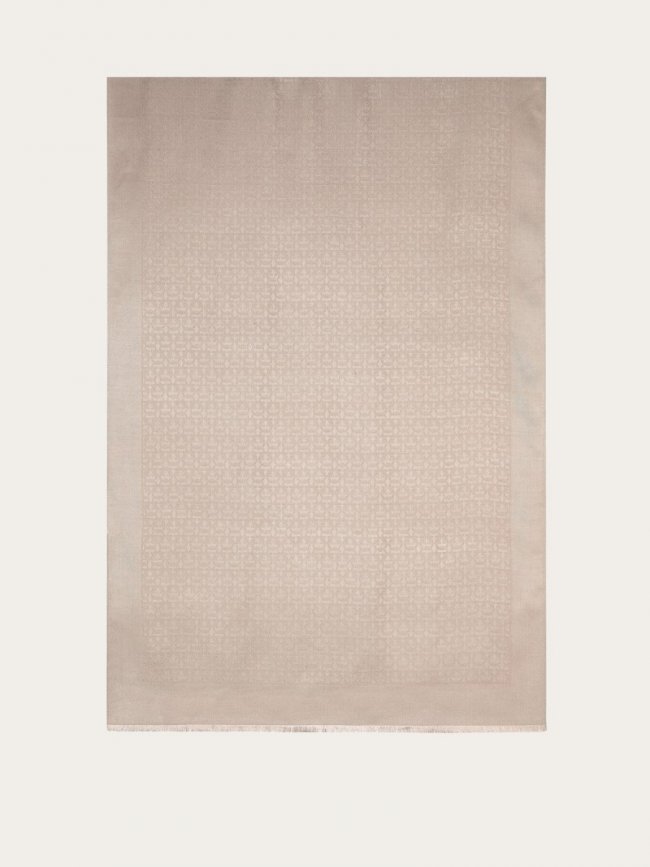 Ferragamo Women's Gancini Stole - Almond | Quick Ship!