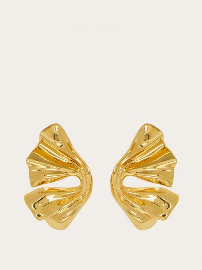 Ferragamo Women's Draped Earrings - Antique Gold | Quick Ship!