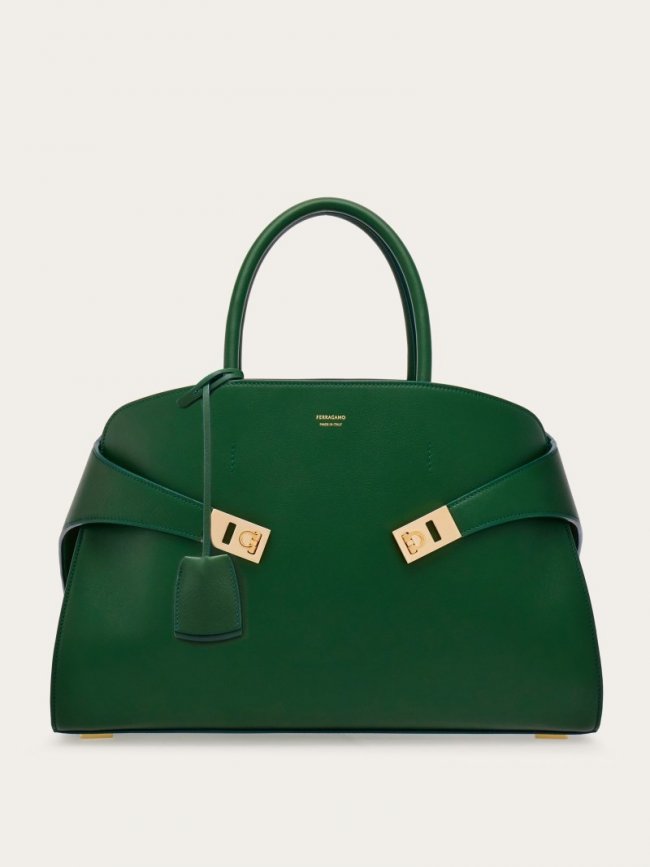 Ferragamo Women's Hug Handbag - Forest Green | Quick Ship!