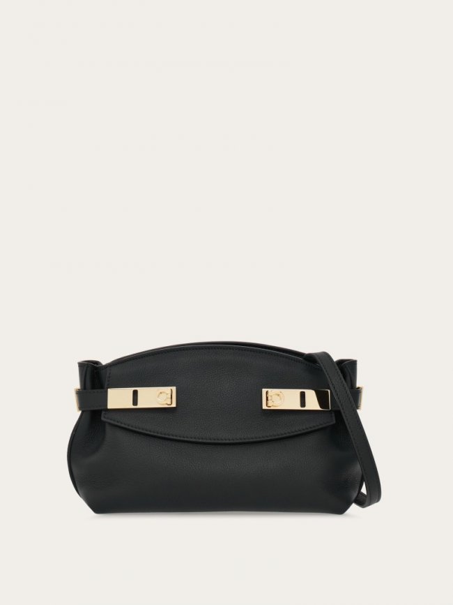 Ferragamo Women's Hug Soft Crossbody Bag - Black | Quick Ship!