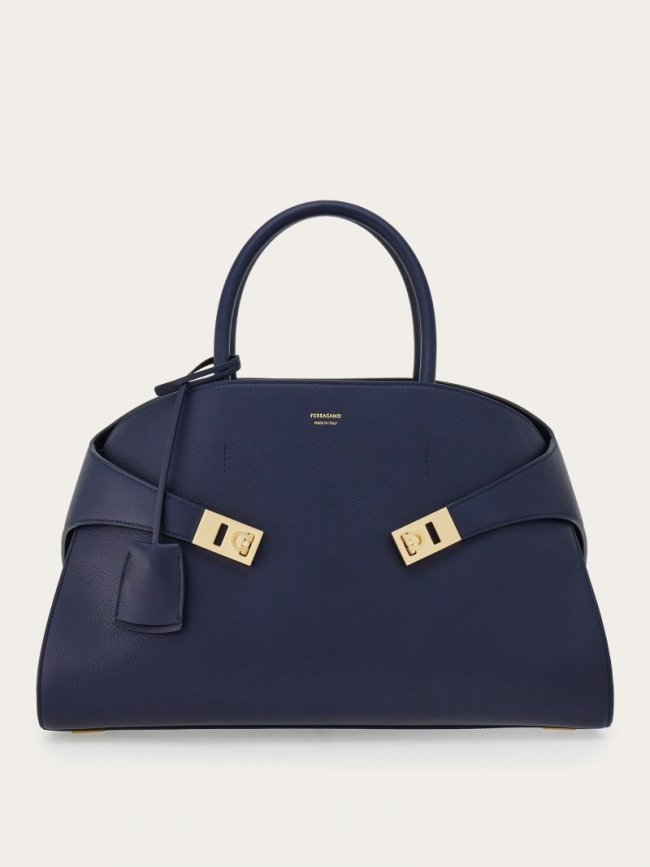 Ferragamo Women's Hug Handbag - Midnight Blue | Quick Ship!