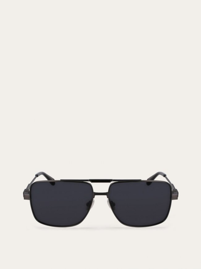 Ferragamo Men's Sunglasses - Gunmetal/Grey | Quick Ship!