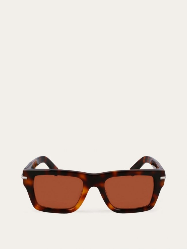 Ferragamo Men's Sunglasses - Tortoise/Brick | Quick Ship!