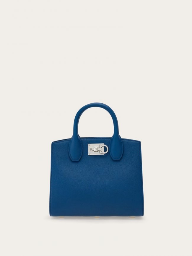Ferragamo Women's Studio Box Bag - Teal Blue | Quick Ship!