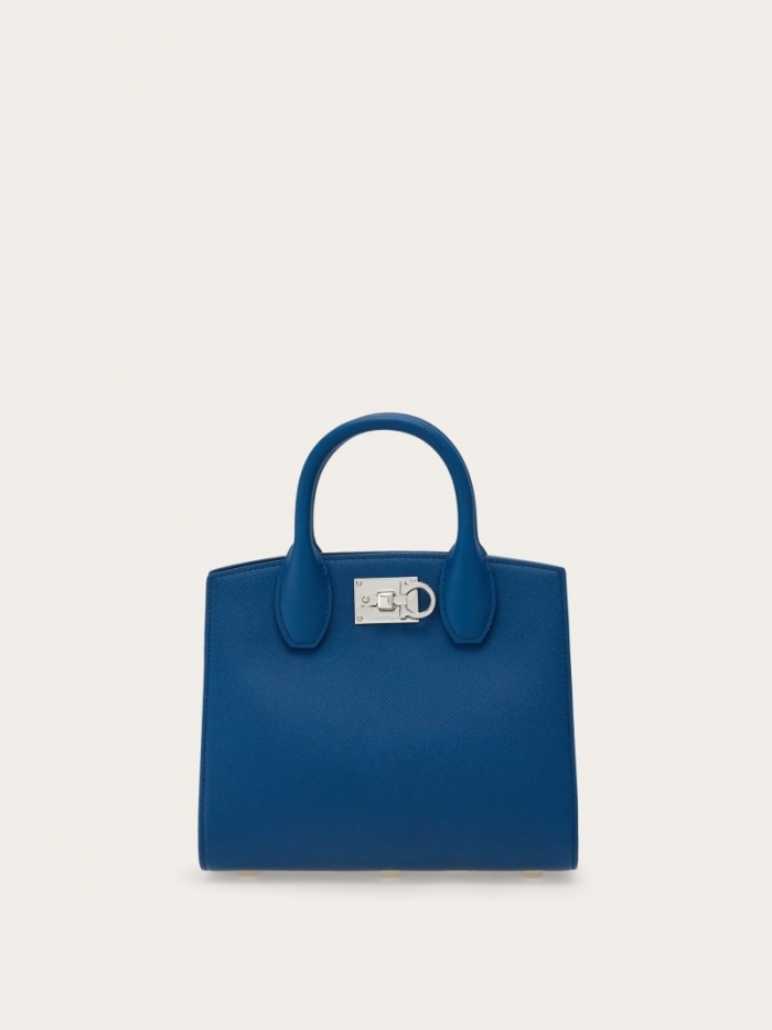 Ferragamo Women's Studio Box Bag - Teal Blue | Quick Ship!