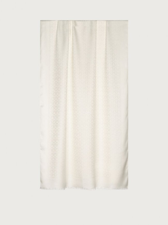Ferragamo Women's Gancini Stole - Ivory | Quick Ship!