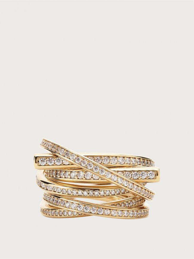 Ferragamo Women's Gancini Ring - Gold (Size 52) | Quick Ship!