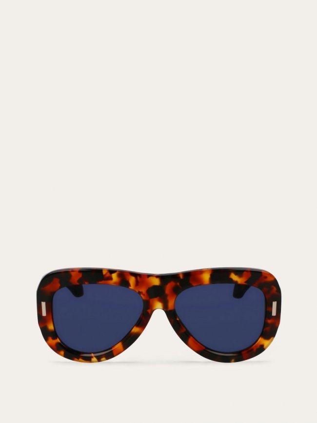 Ferragamo Women's Sunglasses - Tortoise/Blue | Quick Ship!