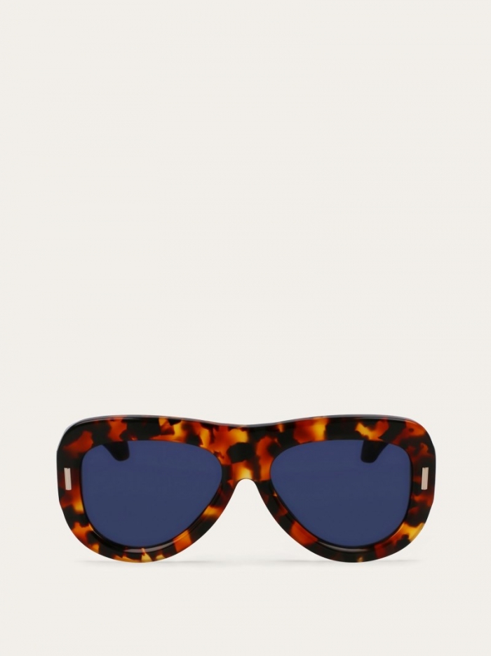 Ferragamo Women's Sunglasses - Tortoise/Blue | Quick Ship!