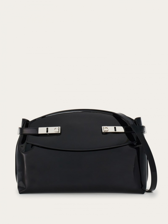 Ferragamo Women's Hug Soft Crossbody Bag - Black | Quick Ship!