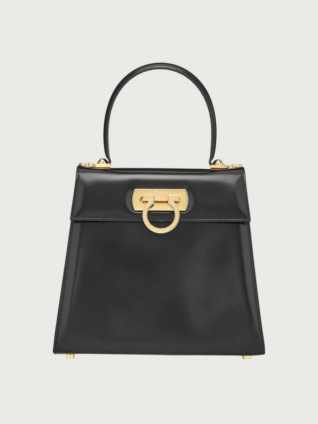 Ferragamo Women's Iconic Top Handle - Black | Quick Ship!