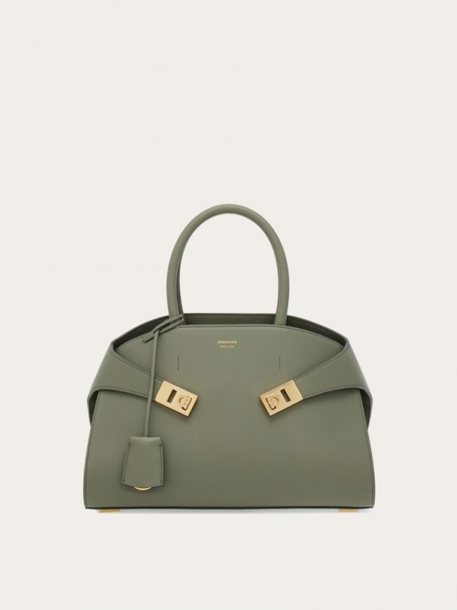 Ferragamo Women's Hug Handbag - Ash Grey | Quick Ship!
