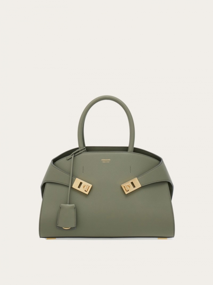 Ferragamo Women's Hug Handbag - Ash Grey | Quick Ship!