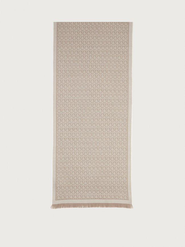 Ferragamo Women's Gancini Scarf - Beige | Quick Ship!