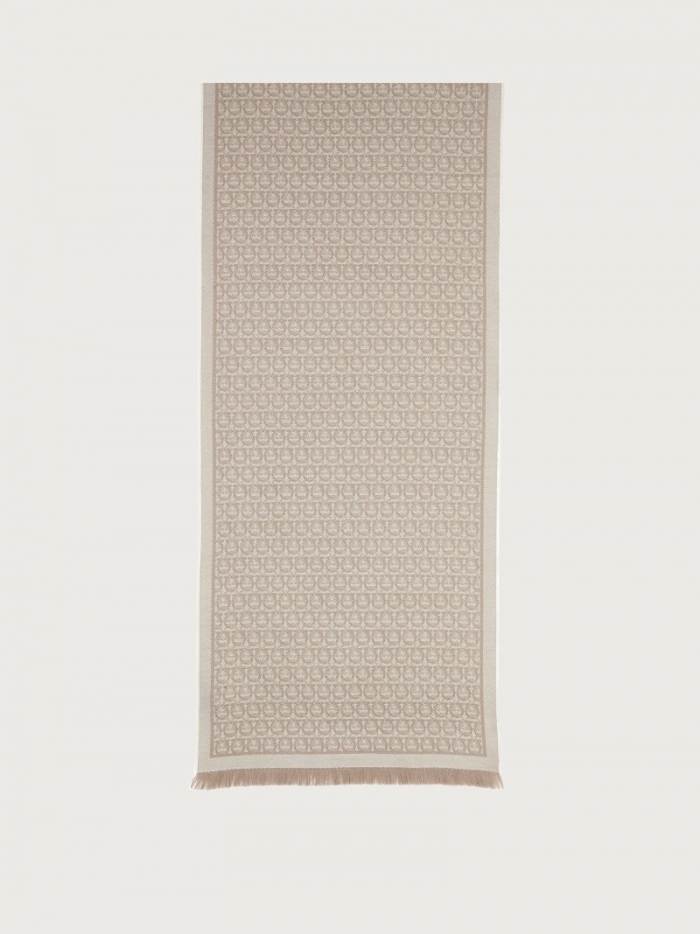 Ferragamo Women's Gancini Scarf - Beige | Quick Ship!
