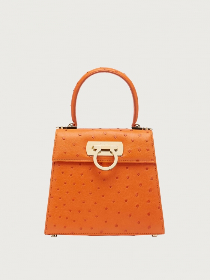Ferragamo Women's Iconic Top Handle - Orange | Quick Ship!