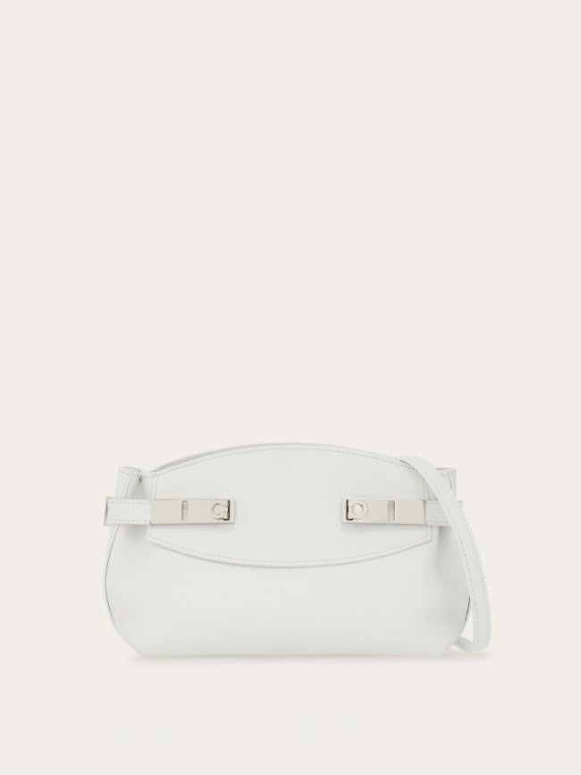 Ferragamo Women's Hug Soft Crossbody Bag - Optic White | Quick Ship!