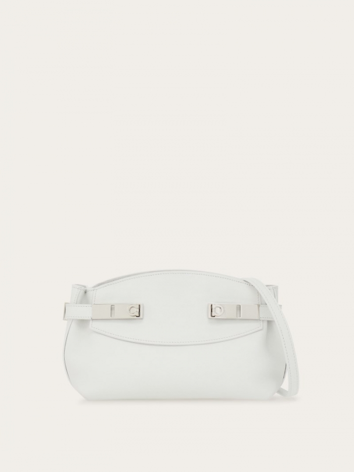 Ferragamo Women's Hug Soft Crossbody Bag - Optic White | Quick Ship!