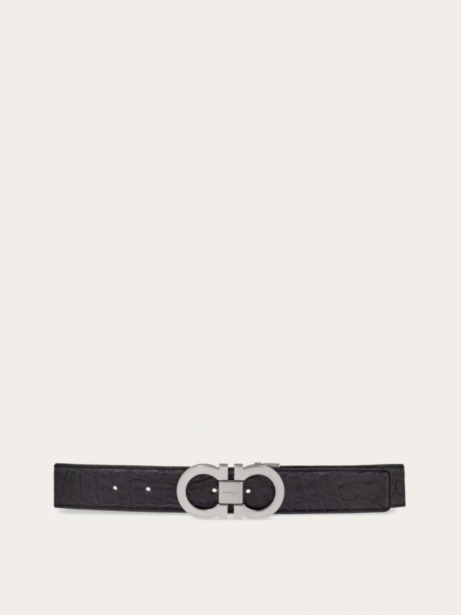 Ferragamo Men's Adjustable Gancini Belt - Stromboli Sand | Quick Ship!
