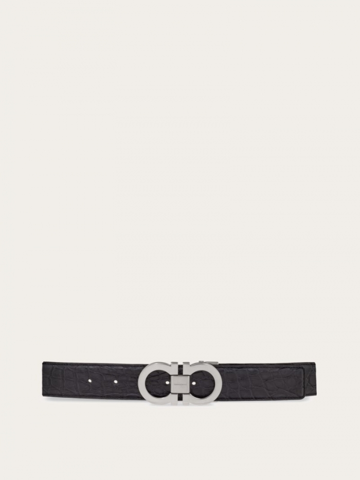Ferragamo Men's Adjustable Gancini Belt - Stromboli Sand | Quick Ship!