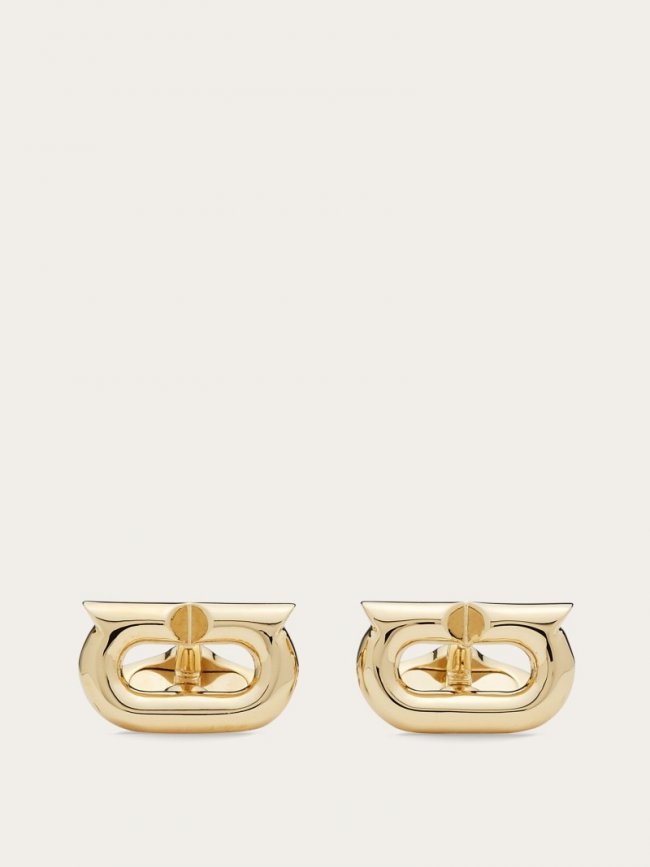 Ferragamo Men's Gancini Cufflinks - Gold | Quick Ship!