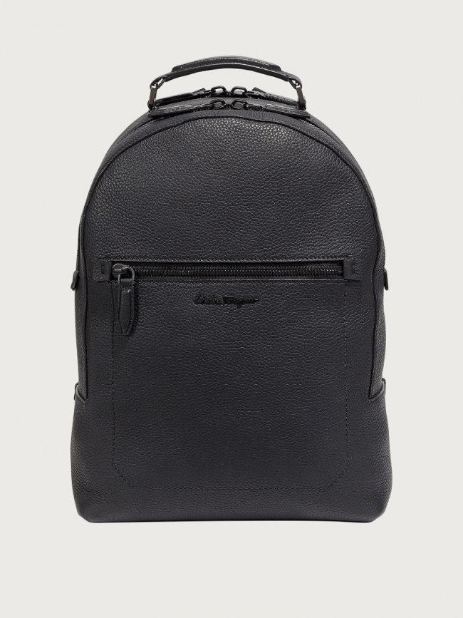Ferragamo Men's Backpack - Black | Quick Ship!